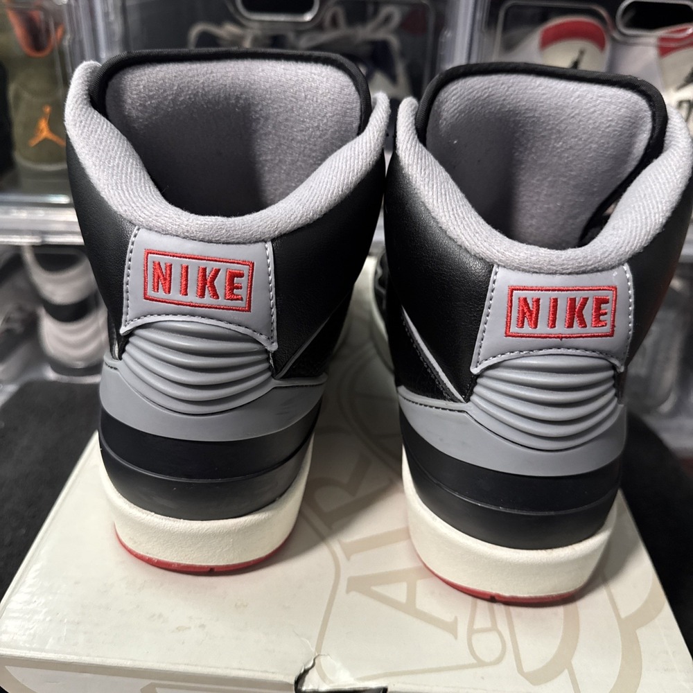 Nike Air Jordan 2 Retro Black Cement Men's Size 9 DR8884-001 Shoes w/ Box - Picture 5 of 9